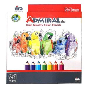 مداد رنگی ۲۴ رنگ آدمیرال MDF